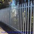 Hot Dipped Galvanized 2.4m Triple Point Spear Straight Top W Pale Palisade Security Fencing